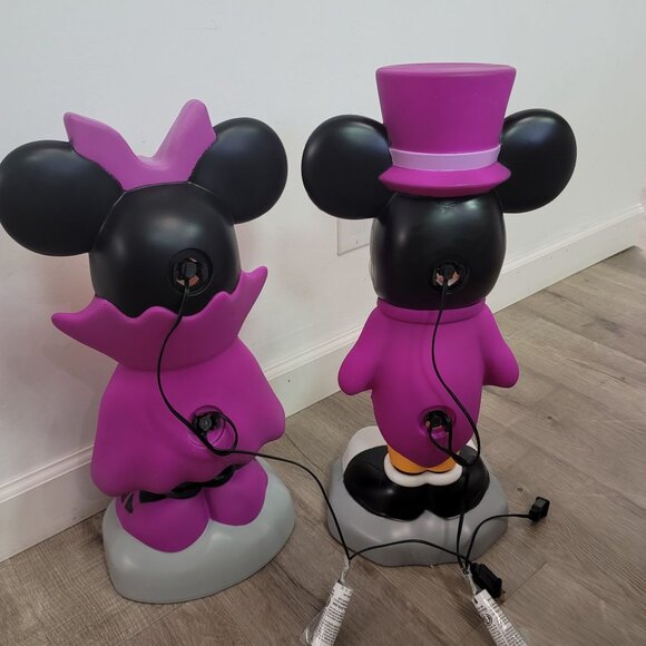 Disney Halloween Lighted Yard Decor Mickey Minnie Mouse 23"- 24" Indoor/Outdoor - Picture 6 of 9